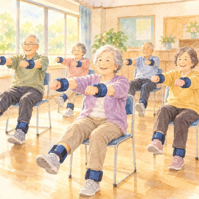 認知症サポーター養成講座のイメージ水彩イラスト