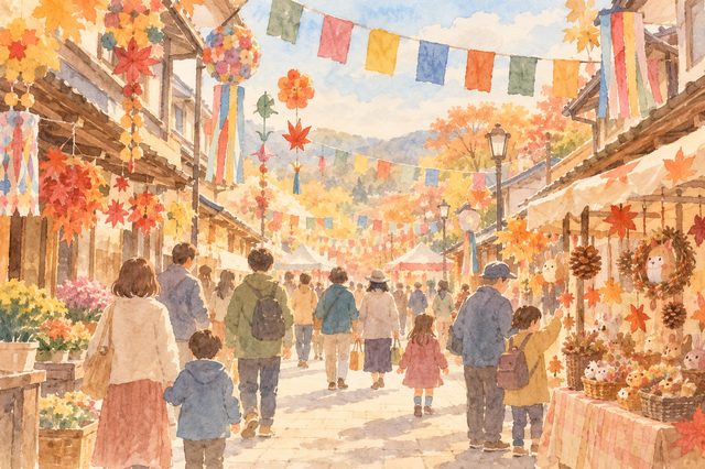 災害ボランティア講座のイメージ水彩イラスト
