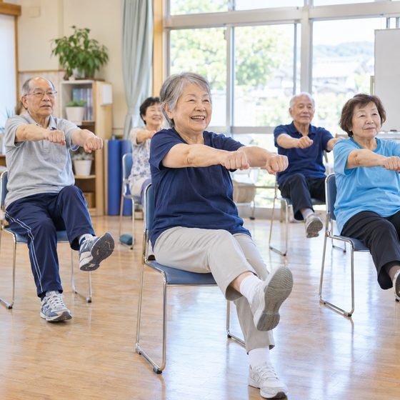 百歳体操、今日も元気に