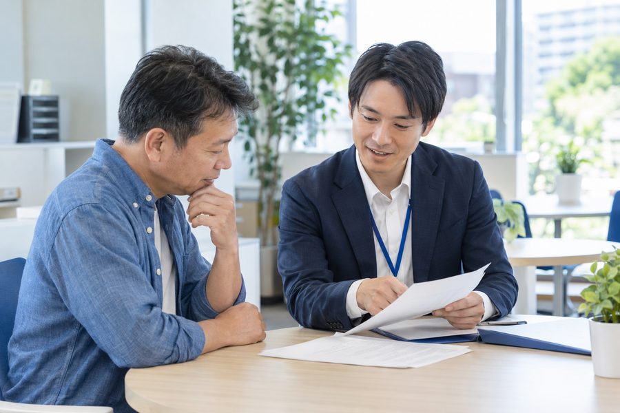 生活自立相談窓口の相談の様子