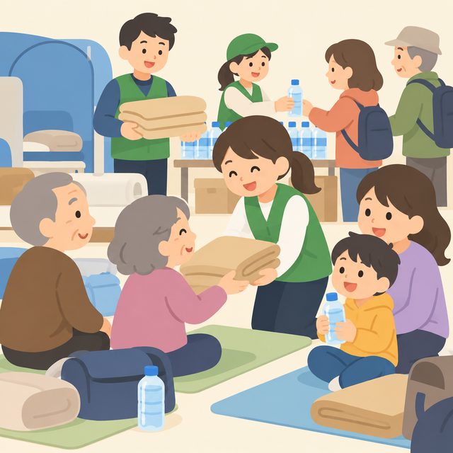 災害時の助け合いの訓練