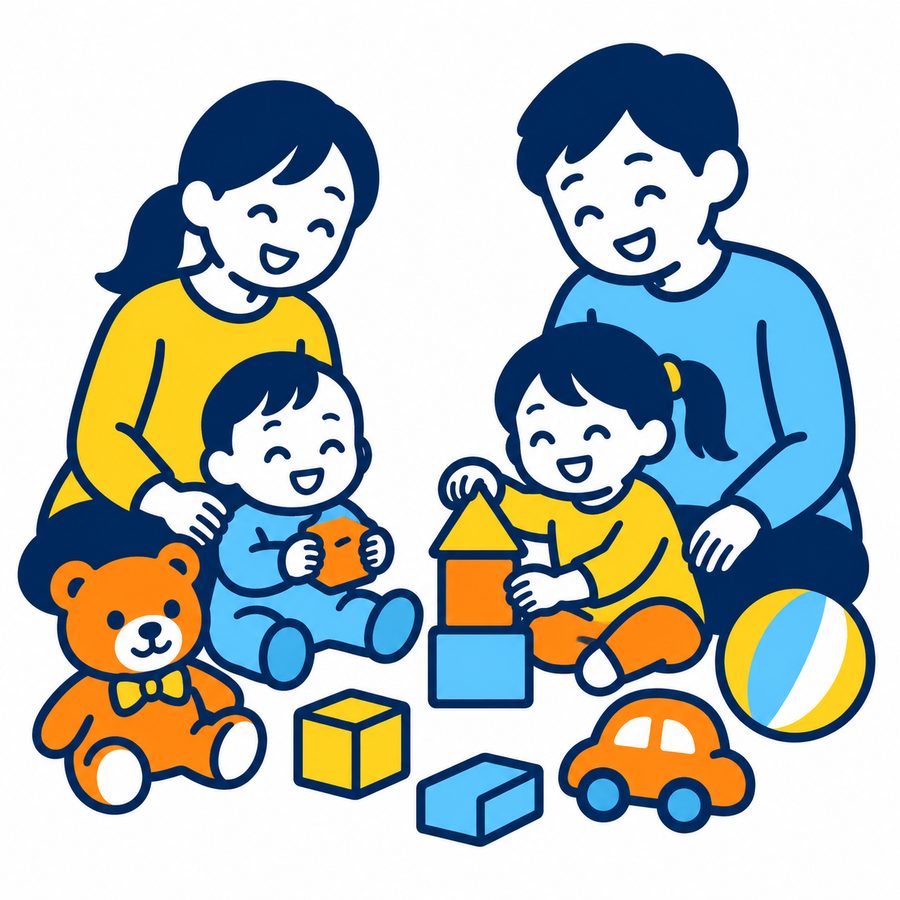 子育てサロン 開催中のイラスト