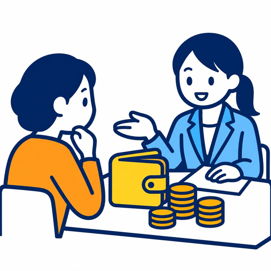 生活福祉資金貸付相談のイラスト